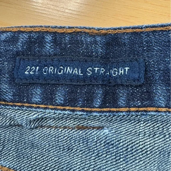Lucky Brand 221 Original Straight Jeans Mens Sz 38x30 Dark Wash Denim - Picture 8 of 10